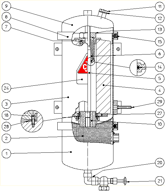 CCJensen Filter Division Filter Separators Spare Parts PTU 15/25